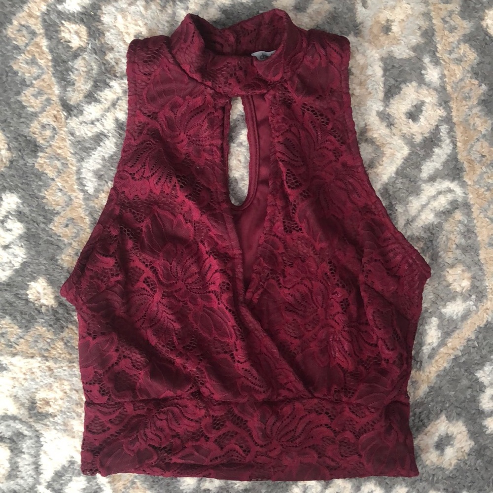 Lacey cut out crop top